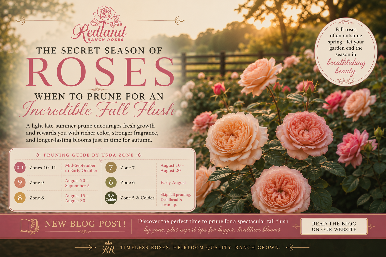 The Secret Season of Roses: How to Time Your Pruning for an Incredible Fall Flush